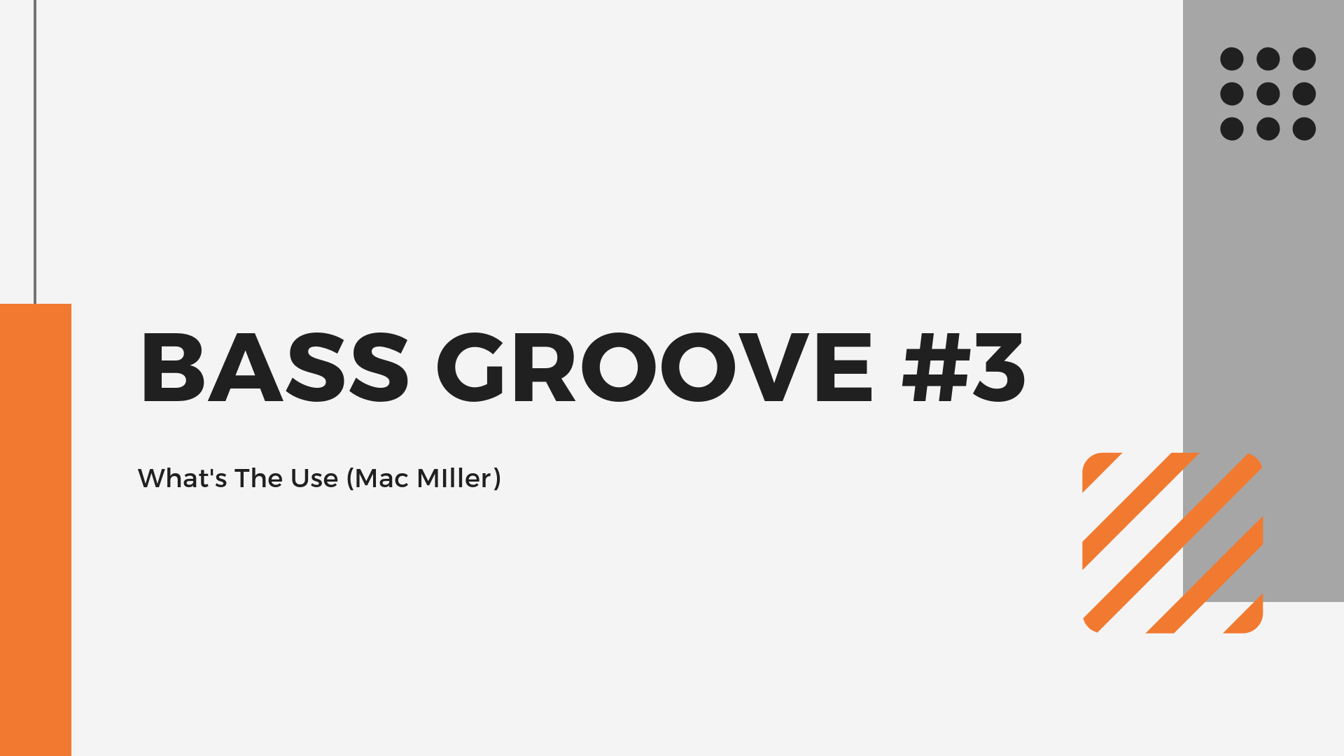 Bass Groove #3