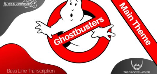 Trascrizione per basso elettrico della sigla dei Ghostbusters